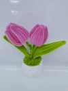 Finished product: Twisted stick sunflower tulip simulation flower book study desk decoration, small potted plant for Teachers' Day decoration Application Scenario